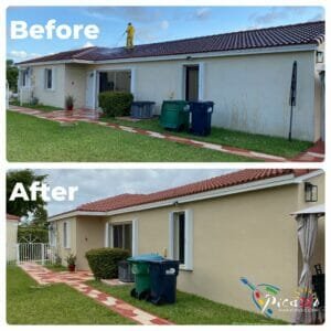 Exterior Side Before and After